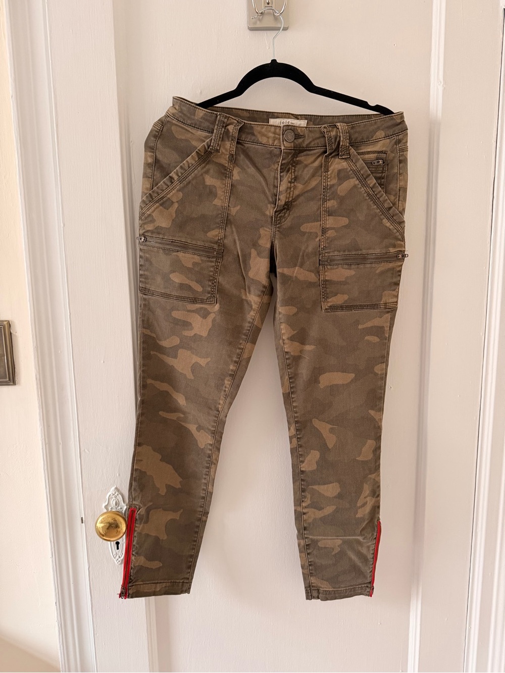 Joie Park Skinny Camo Ankle Jeans